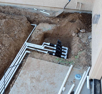Outdoor irrigation pipe repair service in Scottsdale, AZ<br />
